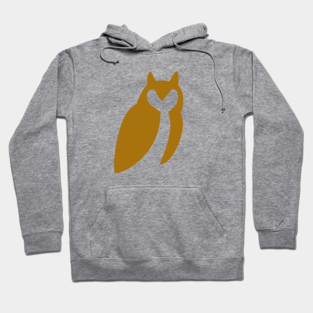 owl orange Hoodie by RobShearer